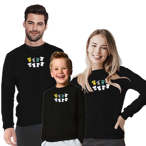Leeds Retro Kits Black Jumper Top | Great Gift For Whites | Printed In The UK | Leeds Utd Jumper Classic Kits