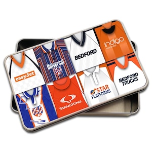 Luton Retro Kit Montage Bleistift Blechdose Stadt Etc Great Hatters Fans Geschenk Luton Metalldose Classic Kits