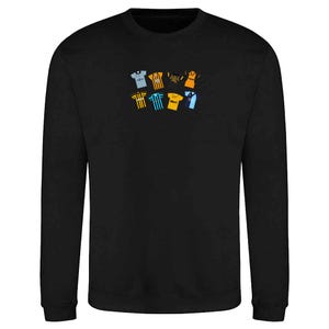 Cambridge United Retro Kits Black Jumper Top | Great Gift For Fans | Printed In The UK | Cambridge Fans Jumper Classic Kits