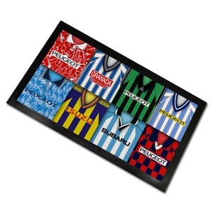 Coventry Classic Shirts Retro Home & Away Shirts Kit Montage Bar Runner Great Christmas Gift Printed In The UK Football Gifts