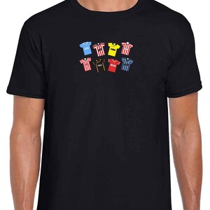 Exeter City Retro Kits Adult Unisex Black T-Shirt Tshirt Tee | Great Gift For Exeter Fans | Choice Of Sizes | Retro T-shirts Tee
