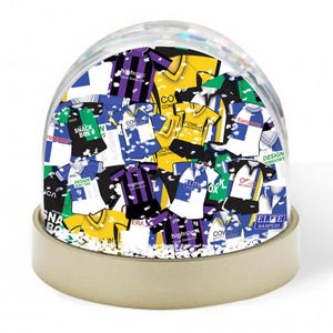 Bristol Rovers Retro Kit Mash Snow Globe Classic Kits Xmas Decoration Great Rovers Fans Gift
