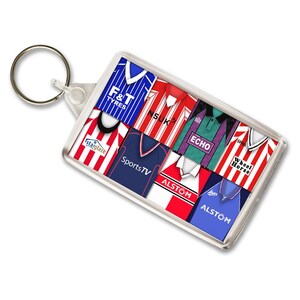 Lincoln City Retro Shirt Montage Keyring | Standard Keyring Key Ring Key Chain | Christmas Gift Stocking Filler For Imps Fans |