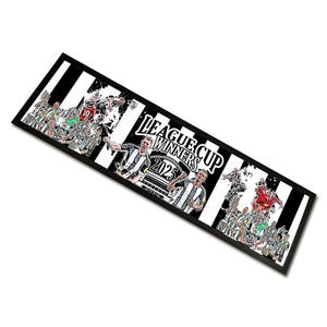 Newcastle Utd League Cup Winners 2025 Bar Runner Mat Design 2 Choice Of Sizes Great Gift For Toon Army Fans Man Cave Football Gifts