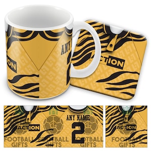 Swansea Away 1992 Retro Shirt Kit Personalised Printed Mug Cup And Coaster Great Christmas Gift Add Any Name & Number
