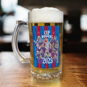 Crystal Palace Cup Winners 2025 Beer Glass Palace Cup Winners 2025 Top Quality Christmas Gift For Palace Fans