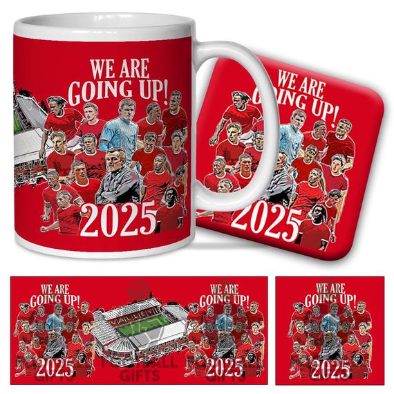 Charlton Athletic Promotion 2025 We Are Going up Mug Coaster Set