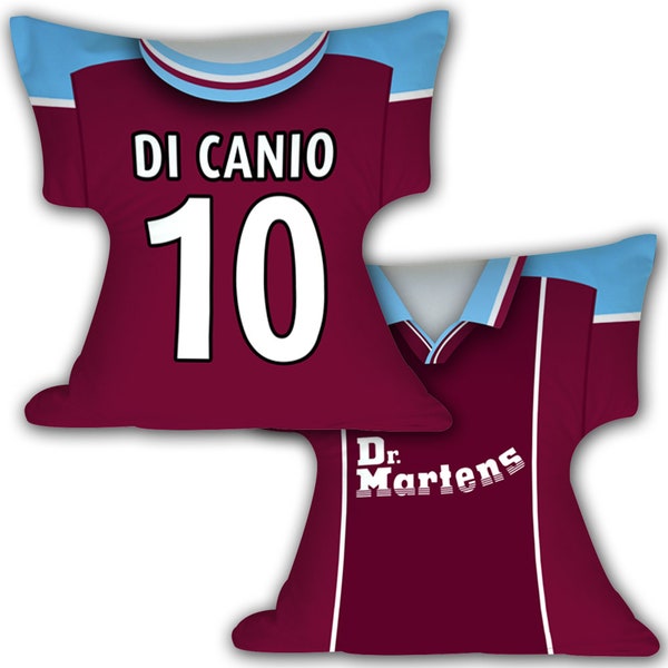 West Ham Retro Home 1999 Shirt Kissen Di Canio 10 Für Fans Retro Hämmer Etc Tolles Geschenk