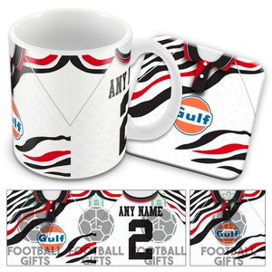 Swansea Home 1993 Retro Shirt Kit Personalised Printed Mug Cup And Coaster Great Christmas Gift Add Any Name & Number