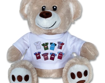 Aston Villa Retro Shirt Classic Kits Teddy Bear Soft Toy Great Christmas Gift Unofficial