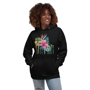 Sweat a capuche fleuri pour femme Etsy France