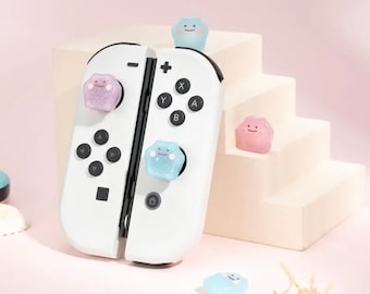 Cute Cartoon Grip Caps & Button,Thumb Grip Joycon Silicone Caps For Switch / Switch Lite / Switch OLED- Gift Joystick Caps Accessories