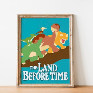 Land Before Time Instant Download / Fan Art / Children Movie / Littlefoot / Spike / Ducky / Cera / Dinosaur / Digital Download