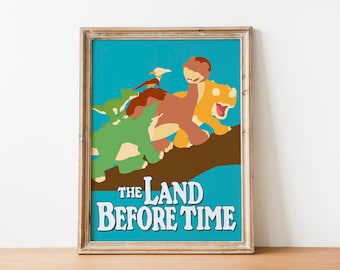 Land Before Time Instant Download / Fan Art / Children Movie / Littlefoot / Spike / Ducky / Cera / Dinosaur / Digital Download