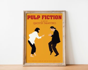 Pulp Fiction Instant Download / Movie Poster / Minimalist Poster / Quentin Tarantino / Digital Download