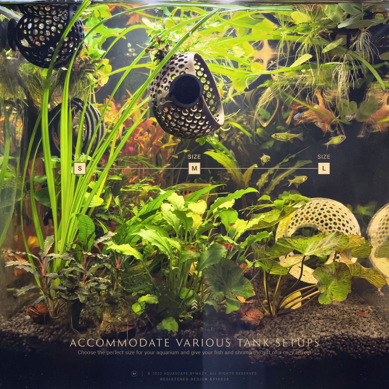 Small, medium and large cave lounge, for betta and shrimp setups or smaller aquariums, for betta community tanks and for multiple betta habitat natural or larger tank setups.