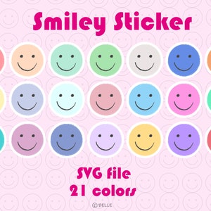 Smiley&#39;s SVG Bundle, SVGfilles, cricutSVG, stickers