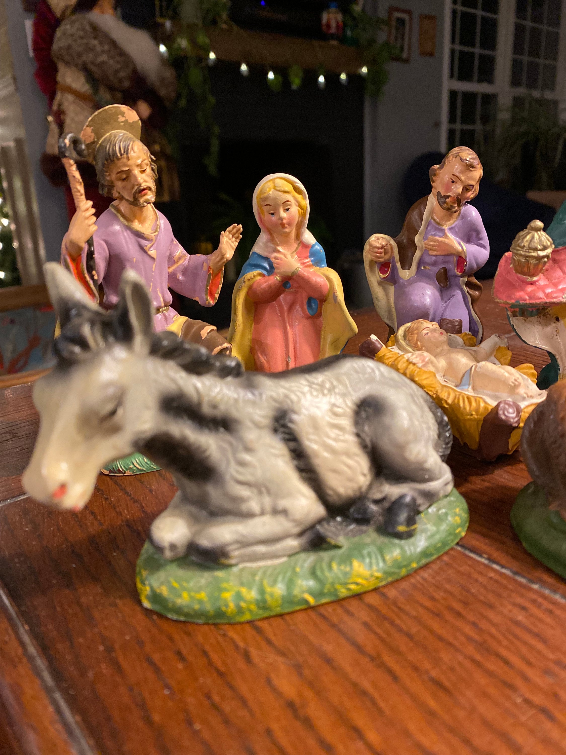 Vintage Italian Nativity Scene Figures Etsy