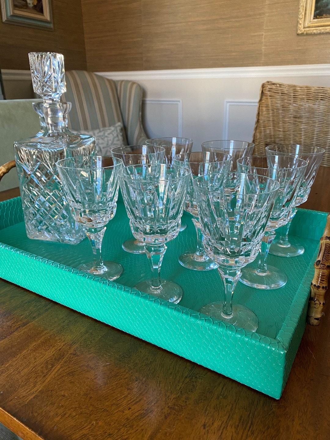 Crystal Lisbon by Atlantis Wine Glasses - Etsy