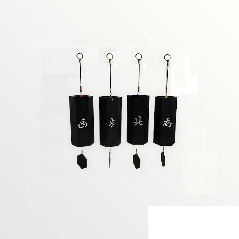 Artistic Himalaya Mahjong Wind Chimes Set of 4 West East North South Etsy