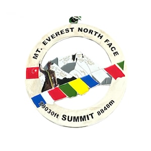Mt. Everest Besteigungsmedaille - 7 Gipfel - Everest Souvenir - Belohnen Sie sich selbst!