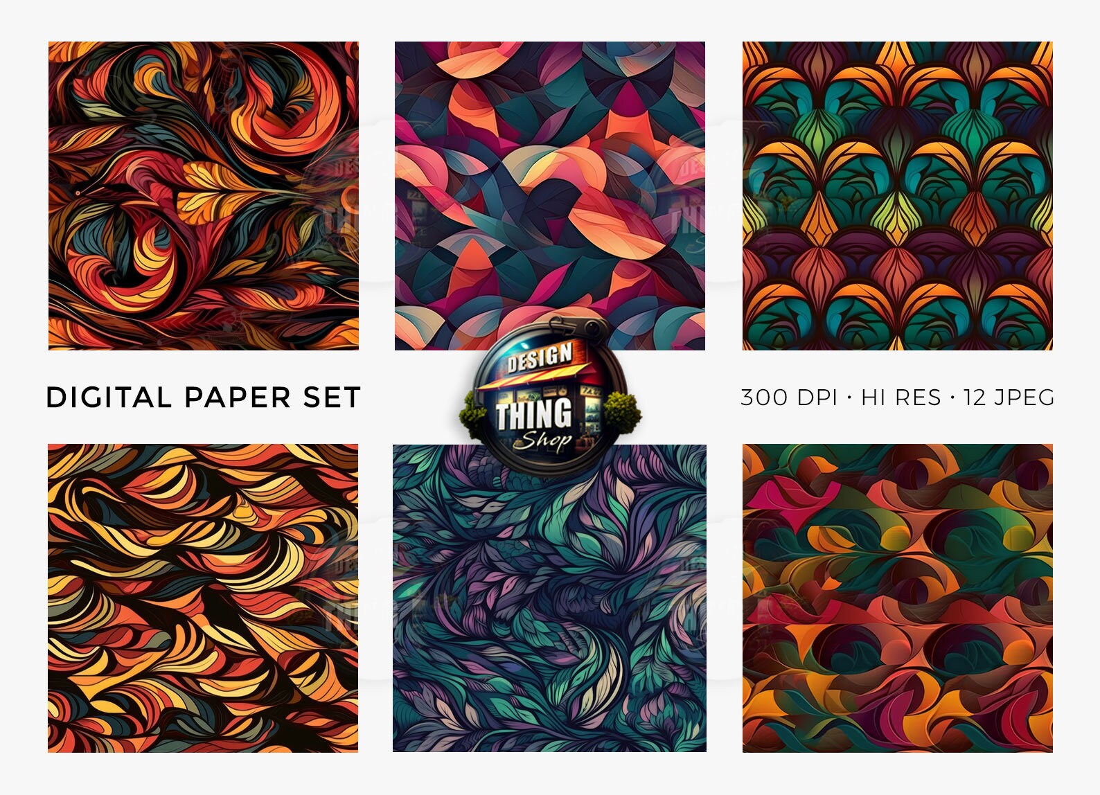 Beautiful Colorful Modern Patterns Volume 1 - Etsy