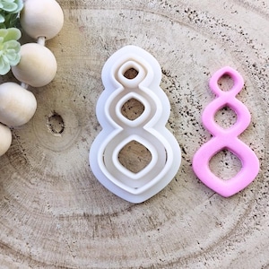 Drop losangle Cutter for Polymer Clay, Diy Earrings, Clay tools