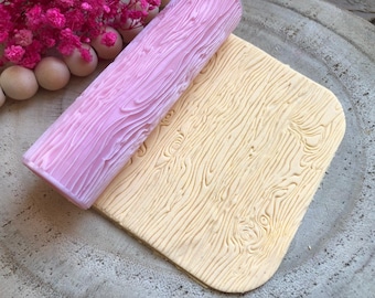 Realistic Wood Grain Texture Roller – Polymer Clay Earrings Tool for Boho Jewelry
