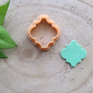 Moroccan Quatrefoil Clay Cutter | Geometric Polymer Clay Jewelry Tool