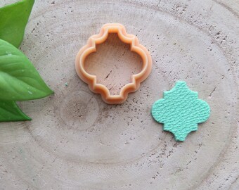 Moroccan Quatrefoil Clay Cutter | Geometric Polymer Clay Jewelry Tool