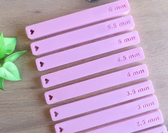 Guides de laminage en profondeur en pâte polymère, outils pour pâte PLA, lot de 2