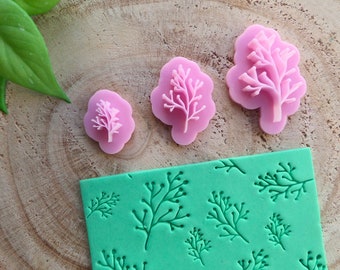 Botanical Leafs Stamps for  Polymer Clay, Pottery Stamps, Soap Stamps, Clay Tools