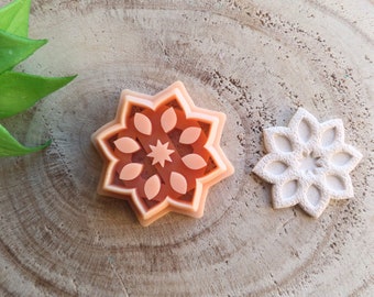 5pezzi Stampi in Silicone per Fiocchi Neve, Kalolary Stampo Colata Resina Natale Kit Stampi Ciondolo Resina Epossidica Natale Gioielli Portachiavi Realizzazione Ornamenti per Feste Collane Artigianato