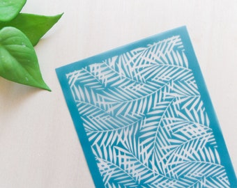 Botanical Tropical Leaves Pattern Silkscreen for Polymer Clay, Clay Tools,  Diy Earrings