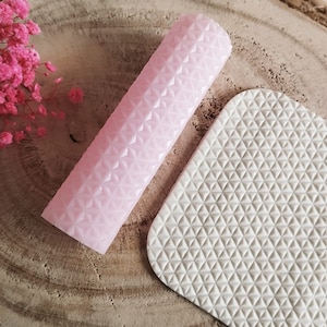 Diamond Texture Roller – Perfect for Polymer Clay, DIY Earrings & Clay Tools
