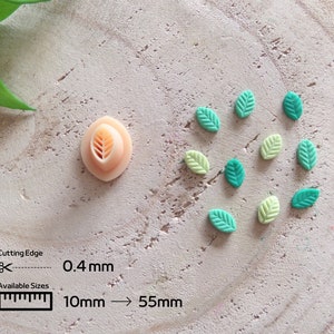 Mini Leaf Cutter for Polymer Clay, Botanical Mini Cutter, Diy Earrings, Clay tools