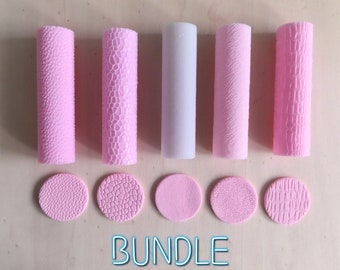 Animal Leather Texture Rollers for Polymer Clay, Clay Tools, Diy earrings