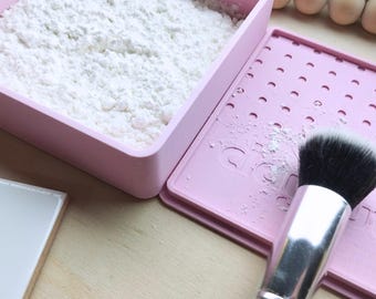 Cornstarch Storage Box for Polymer Clay Earring DIY, Space-Saving Tool for Clay Artists - 2 Sizes Available