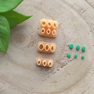 Mini Cutters, Spring Flower leaves,  Polymer clay cutters, Diy Earrings,Clay tools