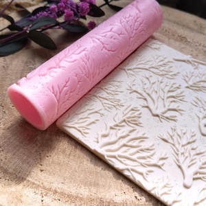 Rodillo texturizador de arrecife de coral / Herramienta para arcilla polimérica y cerámica