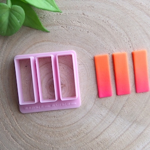 Triple Rectangle Cutter for Polymer Clay,  Earring Cutter, Diy Earrings, Clay tools