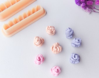 フラワーローズ粘土カッターセット、（2個）DIYイヤリング、粘土ツール
