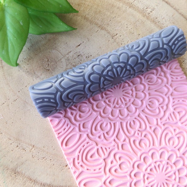 Floral Moroccan Clay Texture Roller for Polymer Clay, Clay Tools, Diy Earrings