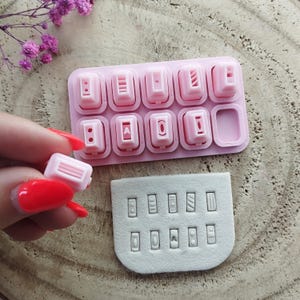 Mini books Set of 10 Cutters for Polymer Clay, Diy Earrings, Clay tools