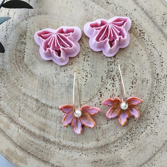 Vine Leaf Earring Cutter Set for Polymer Clay DIY Earring