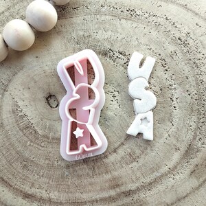 Patriotic USA Polymer Clay Cutter  - Tool for DIY Earrings & American-Themed Jewelry