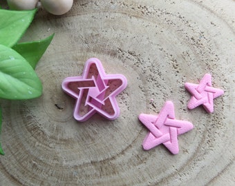Star Pentagram Cutter for Polymer Clay, Crafting Earrings, Clay Tools