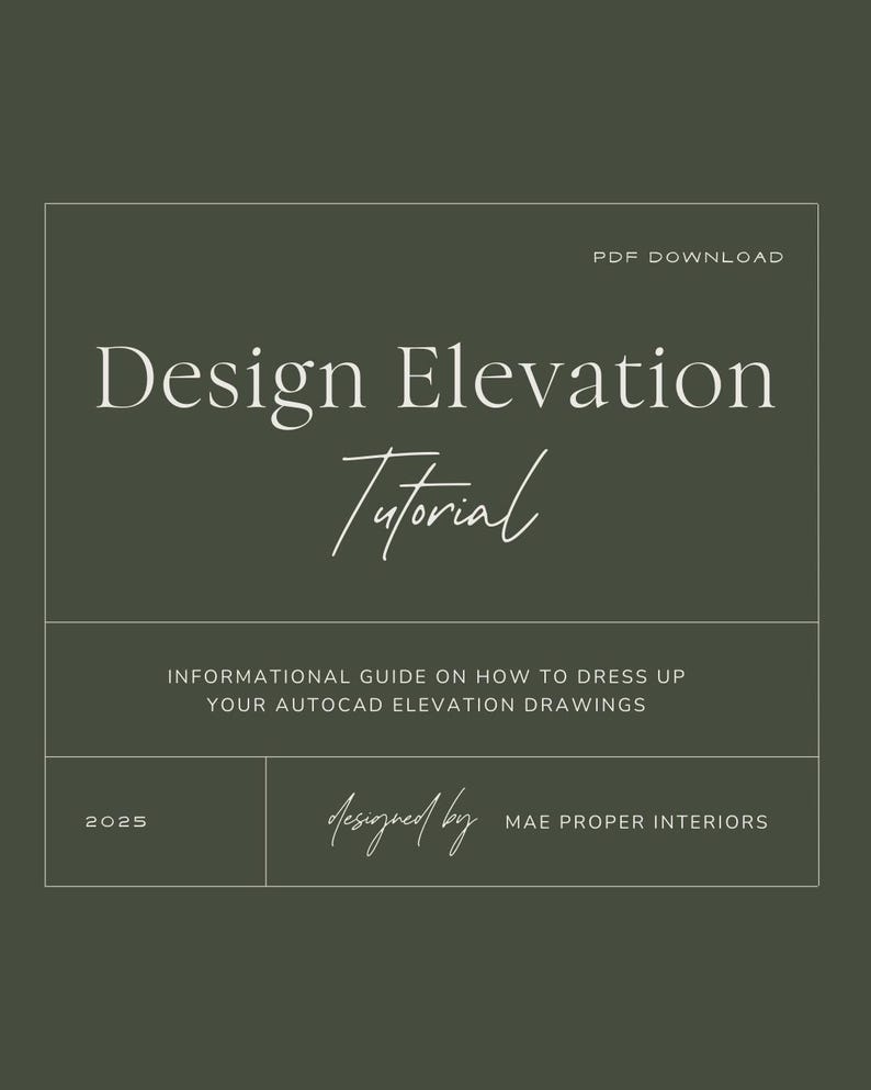 Design Elevation Tutorial | Interior Design | Elevation Vs. Renderings ...