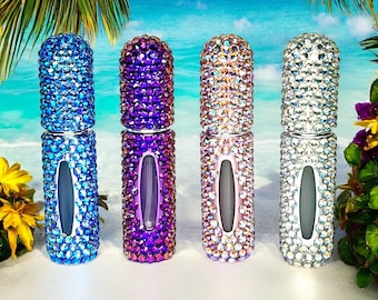 Botella de perfume recargable con pulverizador