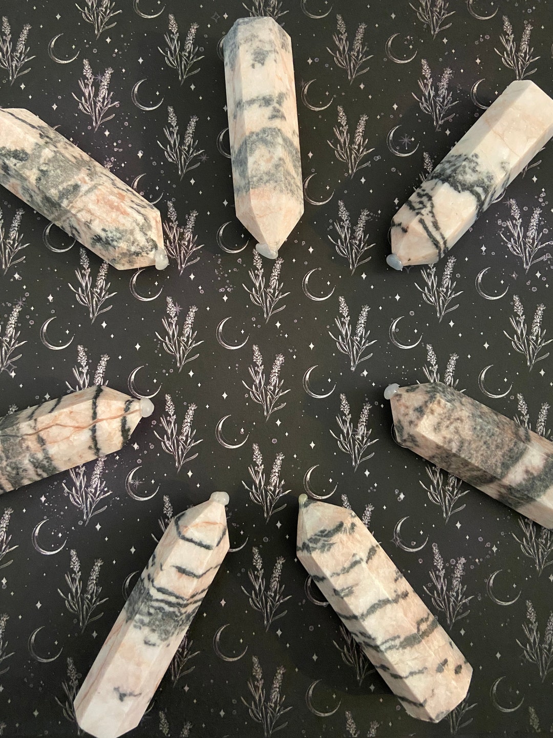 Crystal Pink Zebra Tower Etsy